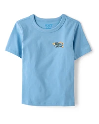 Baby And Toddler Boys Vehicles Front Back Graphic Tee