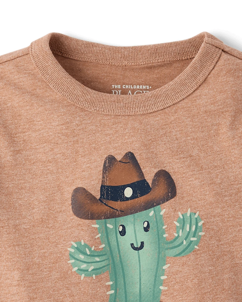 Baby And Toddler Boys Cactus Cowboy Graphic Tee