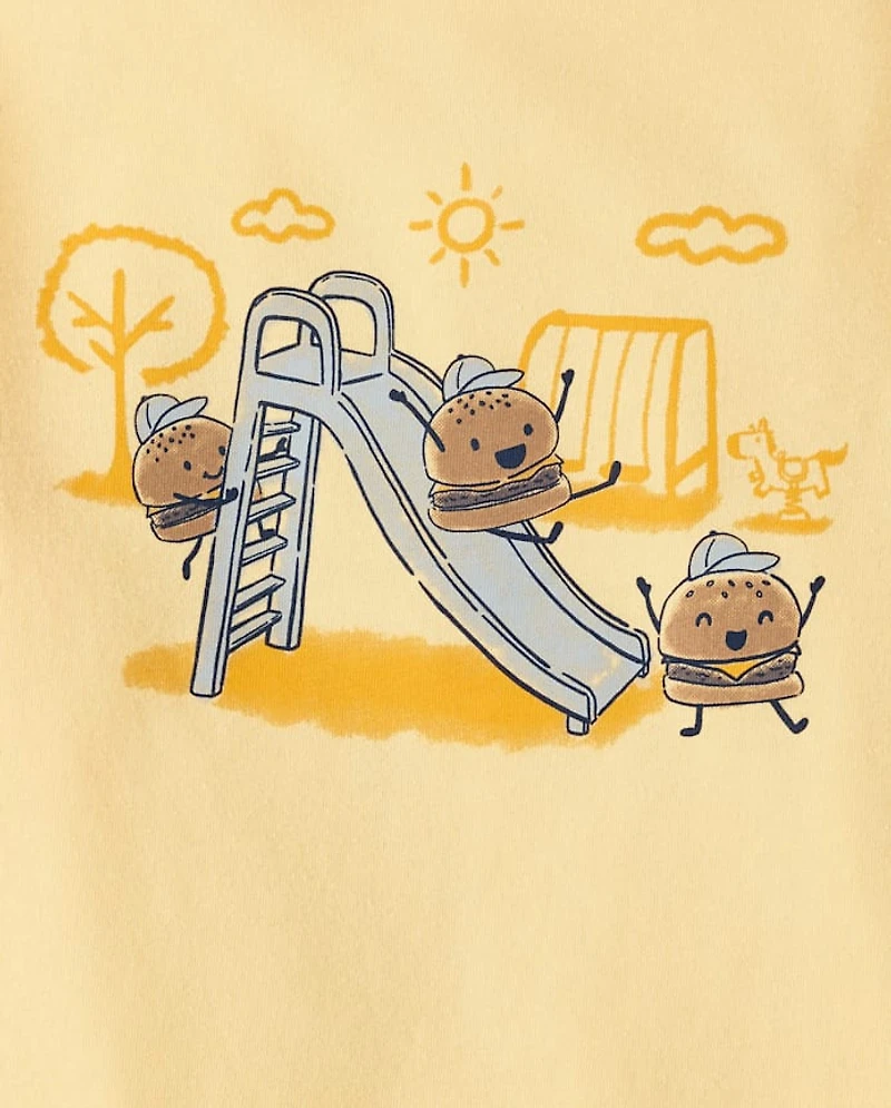 Baby And Toddler Boys Slider Graphic Tee