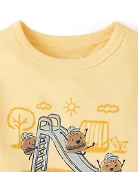 Baby And Toddler Boys Slider Graphic Tee
