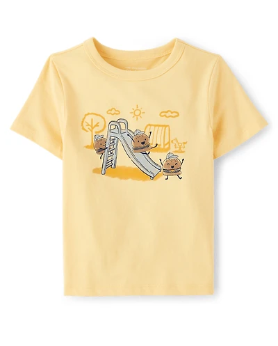 Baby And Toddler Boys Slider Graphic Tee