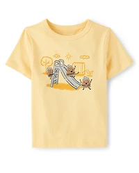 Baby And Toddler Boys Slider Graphic Tee