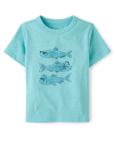 Baby And Toddler Boys Fish Graphic Tee