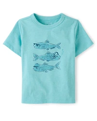 Baby And Toddler Boys Fish Graphic Tee