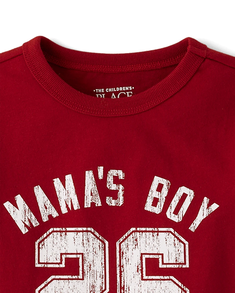T-shirt graphique Bébé et petit garçon « Le fils de maman » n° 26