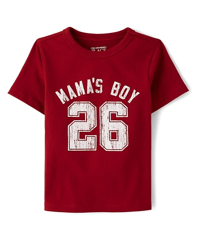 Baby And Toddler Boys Mama's Boy 26 Graphic Tee