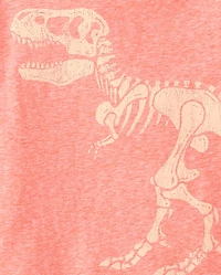 Baby And Toddler Boys Marled Dino Graphic Tee