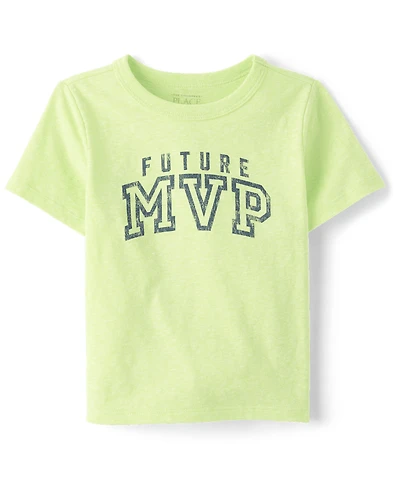 Baby And Toddler Boys Marled Future MVP Graphic Tee