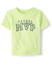 Baby And Toddler Boys Marled Future MVP Graphic Tee