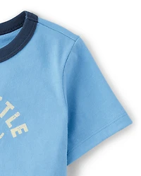 Baby And Toddler Boys Best Little Bro Graphic Ringer Tee