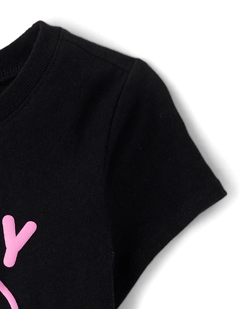 T-shirt graphique préféré de la famille pour bébés et petites filles