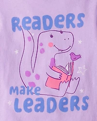 Baby And Toddler Girls Readers Make Leaders Graphic Tee