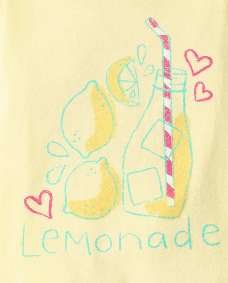 Baby And Toddler Girls Lemonade Graphic Tee