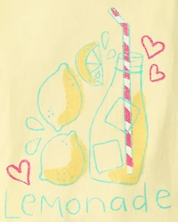 Baby And Toddler Girls Lemonade Graphic Tee