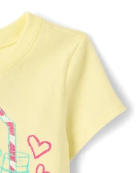 T-shirt graphique limonade pour bébés et petites filles