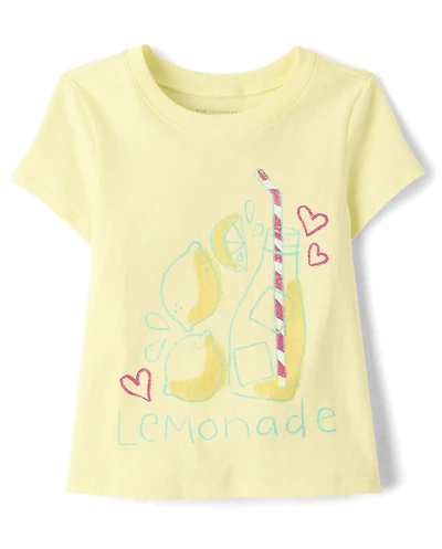 T-shirt graphique limonade pour bébés et petites filles