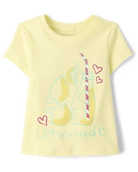 T-shirt graphique limonade pour bébés et petites filles