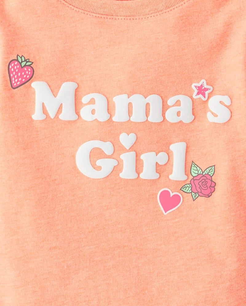 Baby And Toddler Girls Mama's Girl Graphic Tee