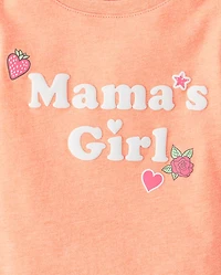 Baby And Toddler Girls Mama's Girl Graphic Tee