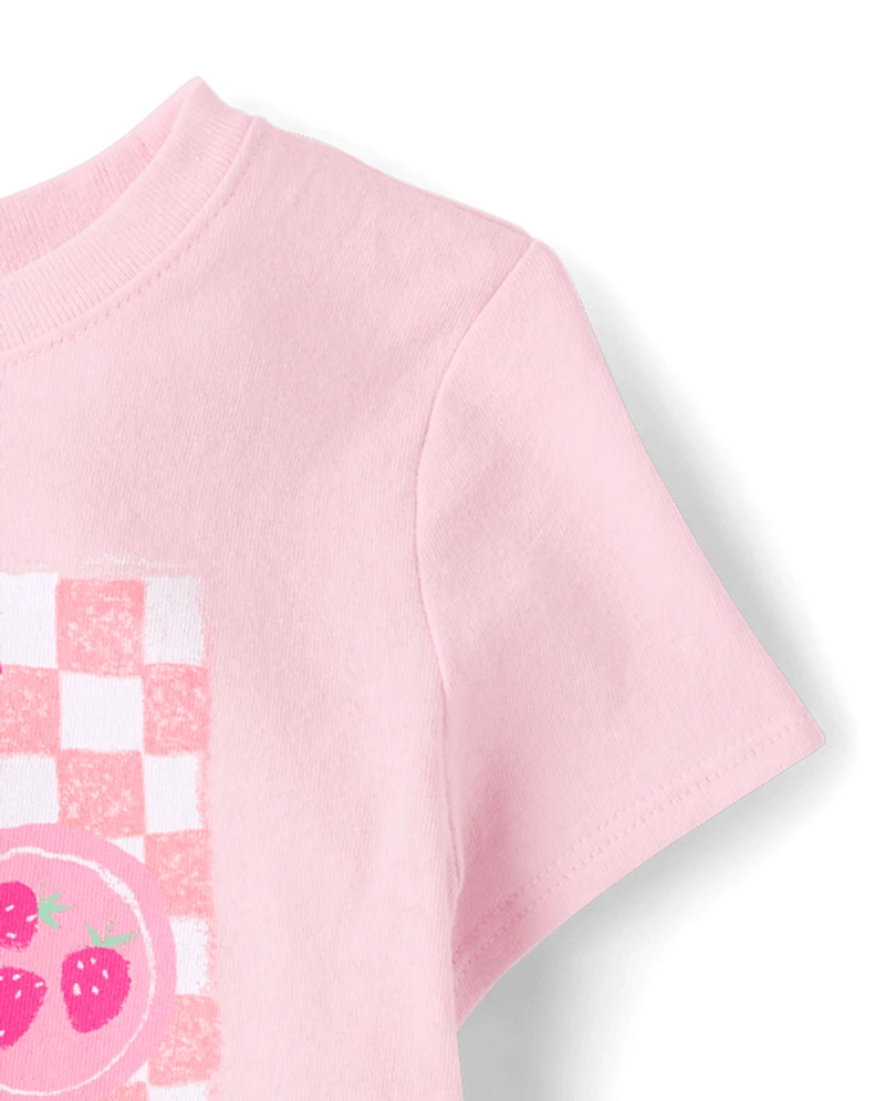 Baby And Toddler Girls Picnic Graphic Tee