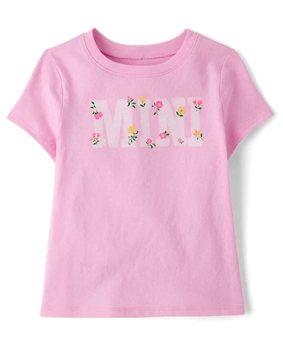 Baby And Toddler Girls Mommy Me Floral Mini Graphic Tee