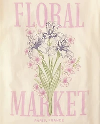 Girls Floral Market Relaxed Graphic Tee
