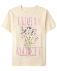 Girls Floral Market Relaxed Graphic Tee