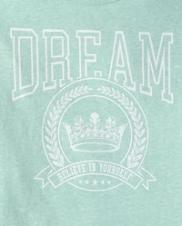 Girls Marled Dream Oversized Graphic Tee