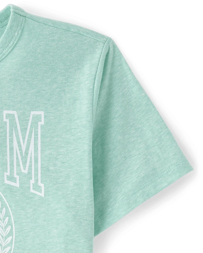 Girls Marled Dream Oversized Graphic Tee