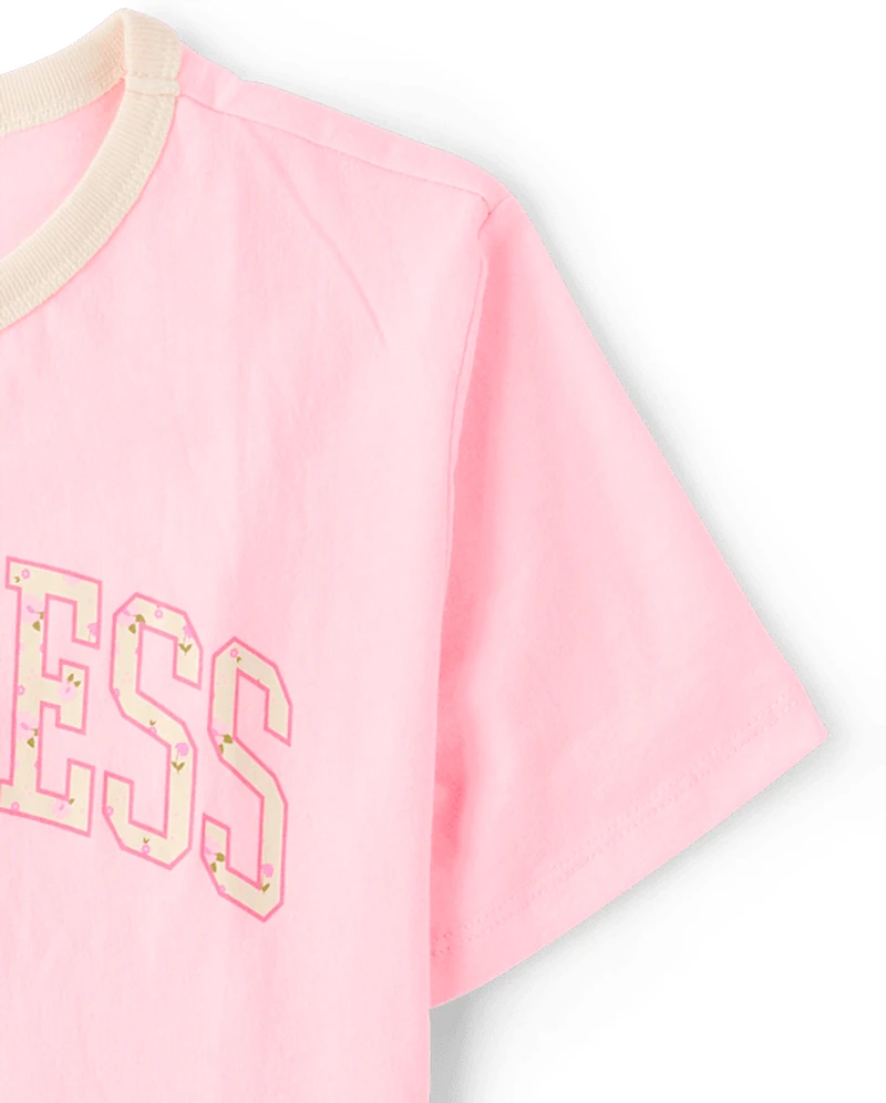 Girls Floral Kindness Relaxed Graphic Tee