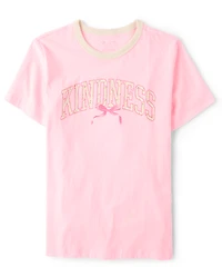 Girls Floral Kindness Relaxed Graphic Tee