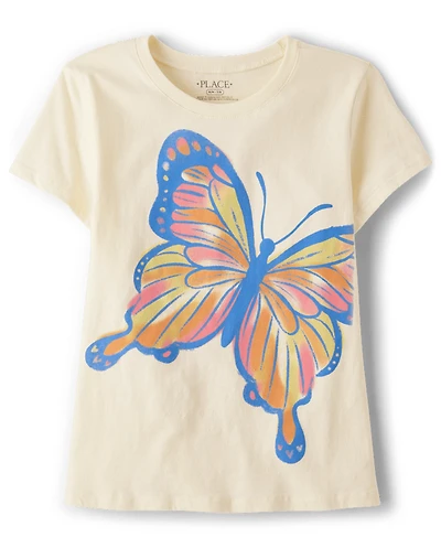 Girls Butterfly Graphic Tee