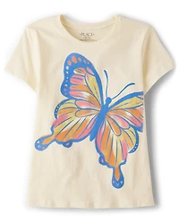 Girls Butterfly Graphic Tee