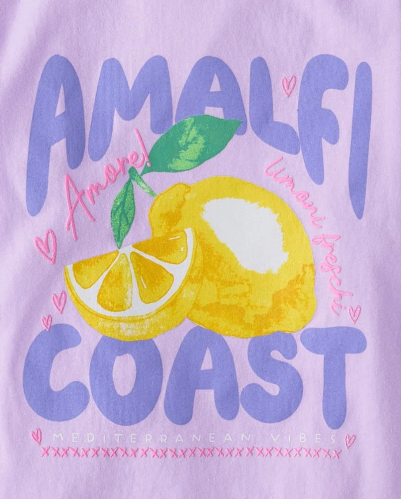 Girls Amalfi Coast Graphic Tee