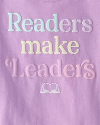 Girls Readers Make Leaders Graphic Tee