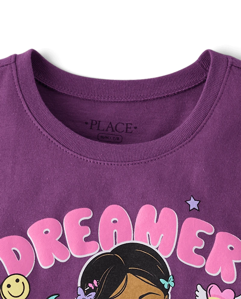 T-shirt graphique pour filles rêveuses