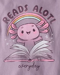 Girls Reads Alotl Graphic Tee