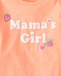 Girls Mama's Girl Graphic Tee