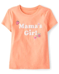 Girls Mama's Girl Graphic Tee