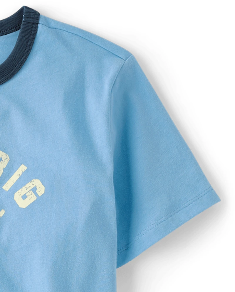 Boys Best Big Bro Graphic Ringer Tee