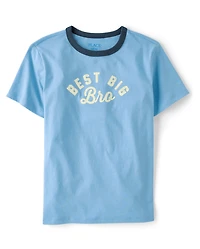 Boys Best Big Bro Graphic Ringer Tee