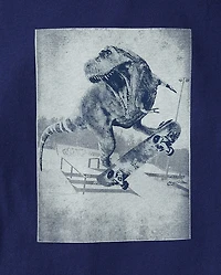 Boys Dino Skateboard Graphic Tee