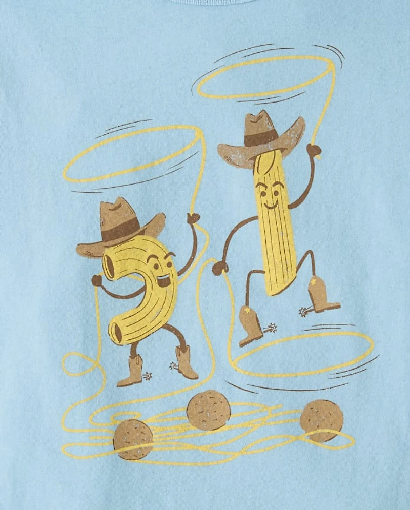Boys Pasta Cowboys Graphic Tee