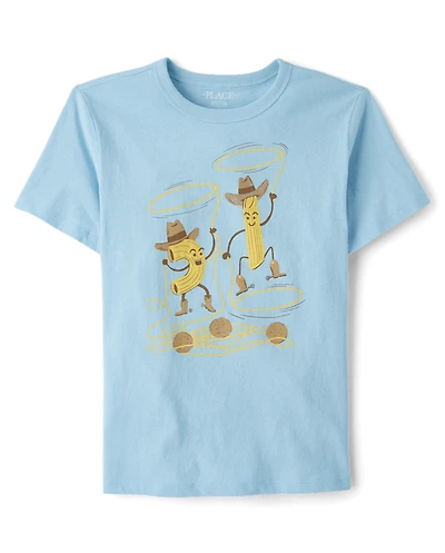 Boys Pasta Cowboys Graphic Tee