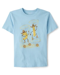 Boys Pasta Cowboys Graphic Tee