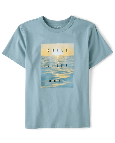 Boys Chill Vibes Only Graphic Tee