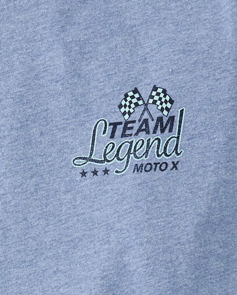 Boys Super Cycle Legend Front And Back Graphic Tee