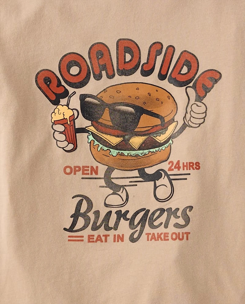 Boys Roadside Burgers Graphic Tee
