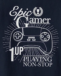 Boys Glow Epic Gamer Graphic Tee