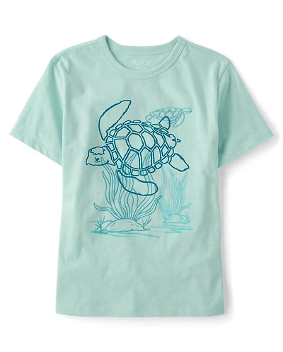 Boys Turtle Graphic Tee